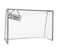 Hudora Portería de Fútbol Expert - Gran portería de fútbol para niños y Adultos - Portería de fútbol Resistente al Agua y Estable con Red densa