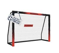 HUDORA Portería de Fútbol Pro Tect Advanced - para Exteriores, con Red, Resistente a la Intemperie, para niños y Adultos - Montaje Sencillo - Pared de Tiro Cremalleras y Velcro