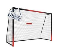 HUDORA Portería de Fútbol Pro Tect Advanced - para Exteriores, con Red, Resistente a la Intemperie, para niños y Adultos - Montaje Sencillo - Pared de Tiro Cremalleras y Velcro