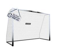 HUDORA Portería de Fútbol Pro Tect Advanced - para Exteriores, con Red, Resistente a la Intemperie, para niños y Adultos - Montaje Sencillo - Pared de Tiro Cremalleras y Velcro