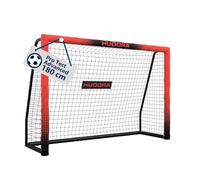 HUDORA Portería de Fútbol Pro Tect Advanced - para Exteriores, con Red, Resistente a la Intemperie, para niños y Adultos - Montaje Sencillo - Pared de Tiro Cremalleras y Velcro
