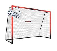 HUDORA Portería de Fútbol Pro Tect Advanced - para Exteriores, con Red, Resistente a la Intemperie, para niños y Adultos - Montaje Sencillo - Pared de Tiro Cremalleras y Velcro