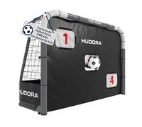 HUDORA Portería de fútbol ROCO con portería (2 en 1) - Sistema Flexible Targetshot - Resistente a la Intemperie, Plegable y Estable - para niños y Adultos - Incluye podómetro y Aperturas Variables