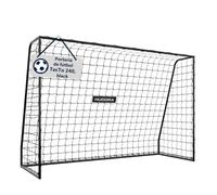 HUDORA Portería de fútbol TecTo - Portería Outdoor con rápido Sistema Montaje de Clic - con fijación Adicional de Red - anticorrosión - Montaje rápido, Ideal para Entrenamiento, Juegos y Ocio