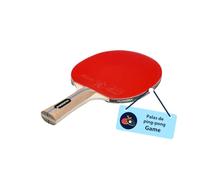 HUDORA Raqueta de Tenis de Mesa Game - Pala de Ping Pong Superficie de Torneo ITTF Karate - Pala de Pimpón para Principiantes y Profesionales - Raqueta de Tenis de Mesa de Madera