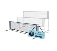 HUDORA Red Multiusos Street I Red Multifuncional para Tenis & Bádminton I Red de Exterior Regulable en Altura para la Pista & el Parque I Red de Bádminton Robusta e Impermeable