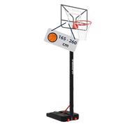 HUDORA ROCO 260 - Soporte de Baloncesto Plegable de Altura Ajustable, Adecuado para Interiores y Exteriores, para niños y Adolescentes, Canasta de Baloncesto con Soporte, Color Gris
