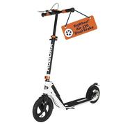 HUDORA Scooter BigWheel Air 230 - Patinetes con/sin freno de mano - Patín de aluminio estable con neumáticos de aire - Patinete urbano ajustable y plegable para hasta 120kg