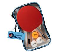 HUDORA Set de Tenis de Mesa para torneos/Partidos - Palas y Pelotas de Tenis de Mesa - con Bolsa - para Principiantes y Profesionales en Interiores y Exteriores