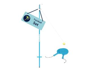 HUDORA Set Twistball con 2 Raquetas y 1 Barra - Set de Entrenador de Tenis de 124-137 cm - Set de Swingball con Soporte - Juego de Pelota al Aire Libre para niños a Partir de 4 años
