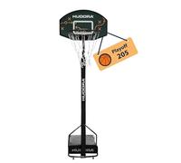 HUDORA Soporte de Baloncesto - Canasta de Baloncesto Ajustable - Cesta móvil con Soporte para niños, jóvenes y Adultos - Canasta de Baloncesto de pie para Exteriores con Ruedas