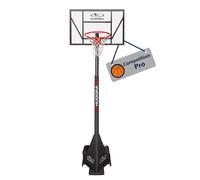 HUDORA Soporte de Baloncesto Competition Pro - Aro de baloncesto ajustable en altura con soporte y ruedas para niños / adolescentes y adultos - Canasta de baloncesto al aire libre