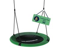 HUDORA Start Cumlumpio de Nido - Columpio Ajustable en Altura con un diámetro de 90 cm - Columpio Infantil con Asiento Cerrado hasta 100 kg - Columpio Resistente para Interiores y Exteriores