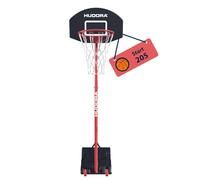 HUDORA Start Soporte de Baloncesto 205 - Ajustable en altura de 165-205 cm - móvil con soporte para niños y adolescentes - Canasta de baloncesto para exteriores con ruedas