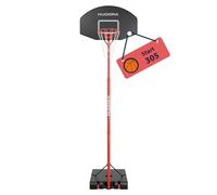 HUDORA Start Soporte de Baloncesto 305- Ajustable en Altura de 260-305cm - móvil con Soporte para niños y Adolescentes - Canasta de Baloncesto para Exteriores con Ruedas