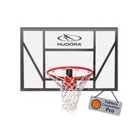HUDORA Tablero de Baloncesto Competition Pro - Cesta de Baloncesto con aro de clavada elástico para Montaje en Pared para niños y Adultos