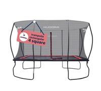 HUDORA Trampolin 4square - Trampolín Rectangular al Aire Libre de 244x366cm - Cama elástica Deportiva Rectangular para hasta 120 kg - Trampolín Familiar con Alta Capacidad de Salto