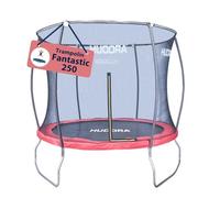 HUDORA Trampolín Fantastic 250V - Trampolín de jardín con Red de Seguridad - Trampolín Deportivo hasta 100 kg - Cama elástica Familiar con Cubierta de Borde para niños y Adultos