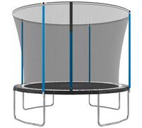 Hudora: Trampolín premium 300V con red de protección, azul - 300 cm