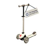 HUDORA Tri-Scooter con Ruedas LED - Scooter de 3 Ruedas con Manillar Ajustable en Altura - Rueda Trasera Ancha, rodamientos ABEC-7, Plataforma Antideslizante y Freno Trasero - Patinete Infantil
