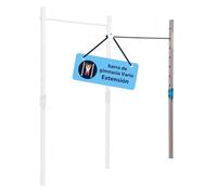 HUDORA Vario barra de gimnasia - Barra de gimnasia ajustable en altura de 7 posiciones niños y adultos - extensible con barra de acero inoxidable - Barra fitness para exteriores para hasta 120 kg