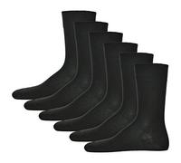 Hudson 6 Pares Calcetines Hombre, Relax Cotton Media, sin Hilos (6x 1 Par) - Negro (0005), 43-44 (6 Par)
