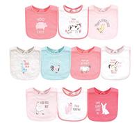 Hudson baby Babero de algodón para bebé, diseño de Hogs and Kisses