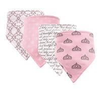 Hudson Baby Baberos unisex de algodón para bebé, paquete de 4, talla única