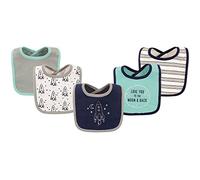 Hudson baby Baberos unisex de algodón para bebé, paquete de 5, talla única