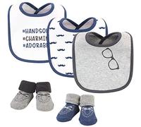 Hudson Baby Baby 5pc Bib and Sock Set
