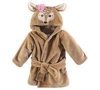 Hudson Baby Bata unisex de felpa para bebé, cervatillo, talla única, 0-9 meses