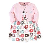 Hudson Baby Cárdigan y Vestido Casual de algodón para niña