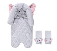 Hudson Baby Funda para asiento de coche unisex con diseño de elefante, talla única