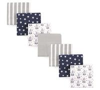 Hudson Baby Mantas Unisex de Franela de algodón para bebé, Paquete de 7, Cohete, Talla única