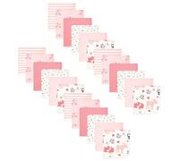 Hudson Baby Paños acolchados unisex de algodón para bebé, 24 piezas, bosque de niñas, talla única