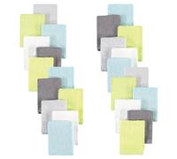 Hudson Baby Paños tejidos de rayón de bambú, unisex, para bebé, 24 unidades, gris, menta, lima, talla única