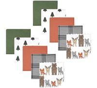 Hudson Baby Paños unisex de franela de algodón para bebés, paquete de 10, bosque salvaje, talla única