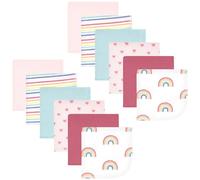 Hudson Baby Paños unisex de franela para bebé, arcoíris creativo, paquete de 12, talla única