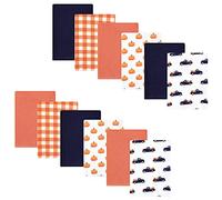 Hudson Baby Paquete de paños unisex de franela de algodón para bebé, camión de calabaza, talla única