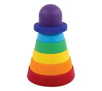 Hudson Baby Silicone apilando juguete Rainbow