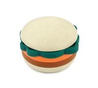 Hudson Baby Silicone apilando la hamburguesa de juguete