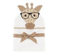Hudson Baby Toalla con Capucha de Cara Animal, Jirafa Nerdy