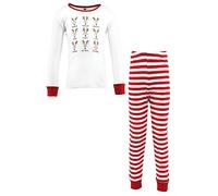 Hudson Baby Unisex Baby and Toddler Cotton Pajama Set, Santas Reindeer, 8 Years