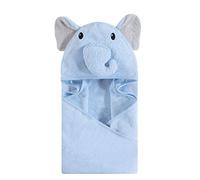 Hudson Baby Unisex Baby Animal Face Hooded Towel, Mint Bunny 1-Pack, One Size