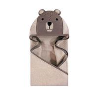 Hudson Baby Unisex Baby Animal Face Hooded Towel, Mint Bunny 1-Pack, One Size