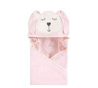 Hudson Baby Unisex Baby Animal Face Hooded Towel, Mint Bunny 1-Pack, One Size