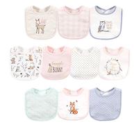 Hudson Baby Unisex Baby Cotton Bibs, Enchanted Forest, One Size