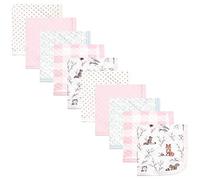 Hudson Baby Unisex Baby Quilted Cotton Washcloths, Enchanted Forest, One Size