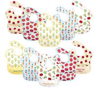 Hudson Baby Unisex Baby Waterproof Polyester Bibs, Veggies, Beginner