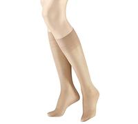 Hudson - Calcetines hasta la rodilla transparentes para mujer, color Beige (Teint 010), talla 39-42